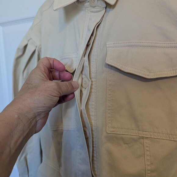 NWT | Banana Republic |  Womens Coverall Beige Andi Moleskin Flightsuit | M - Picture 7 of 14